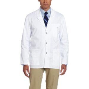 Dickies 81403 Men's Gen Flex 31" Snap Front Lab Coat White